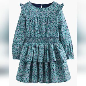 Kids' Floral Ruffle Long Sleeve Tiered Dress - Ditsy Floral